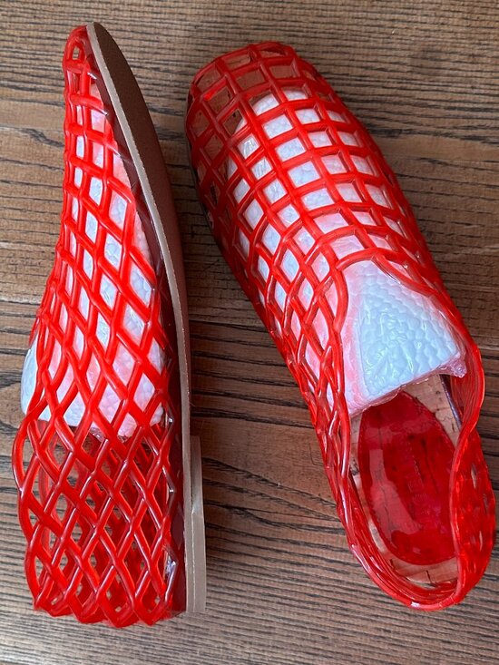 Shoes - Red Jelly shoes Size 7